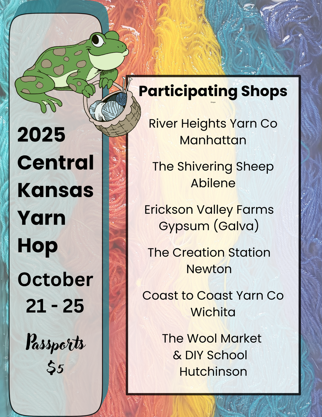 2025 Central Kansas Yarn Hop
